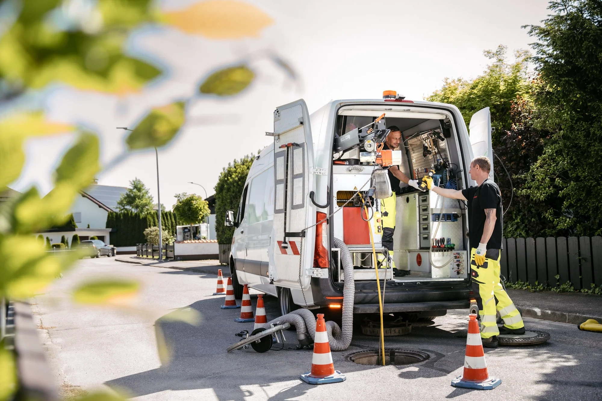 TV Kanaluntersuchung mit Kameratechnik